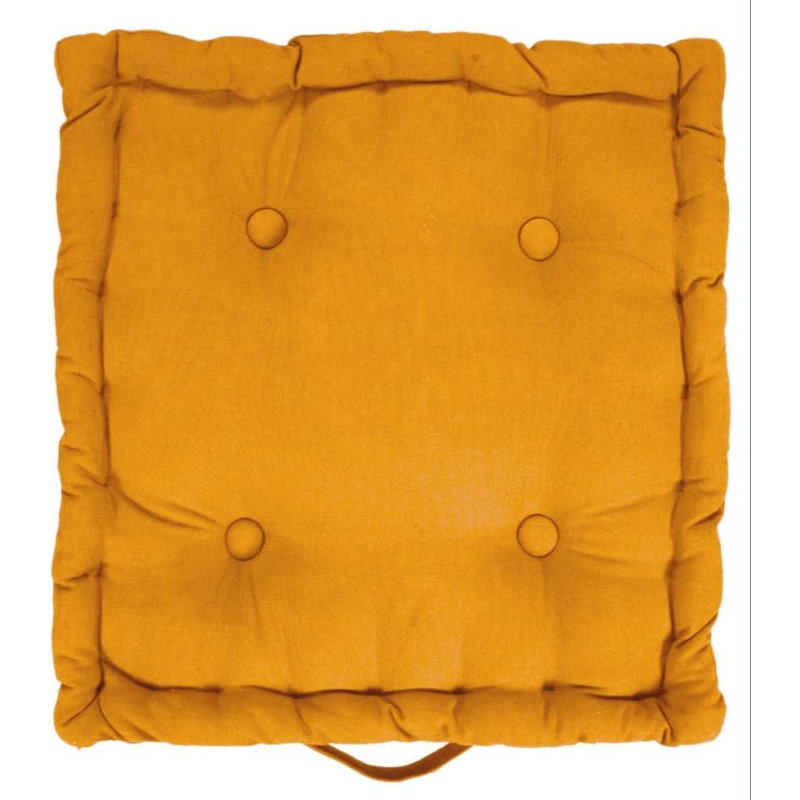 Samyo 45x45+10cm Box Cushion Seat Cushion, Musturd