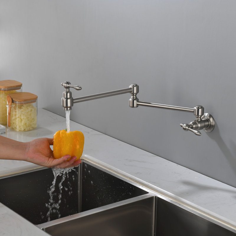 Robinet remplisseur avec accessoires, Nickel brossé
