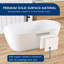 Baignoire de trempage profonde 63 po