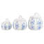 Ensemble de 10 boîtes de rangement graduées Strawberry Street Harvest Toile Pumpkin