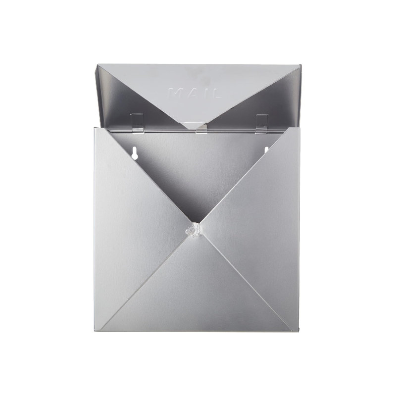 Chicago Silver Industrial Style Wall Mounted Metal Mailbox
