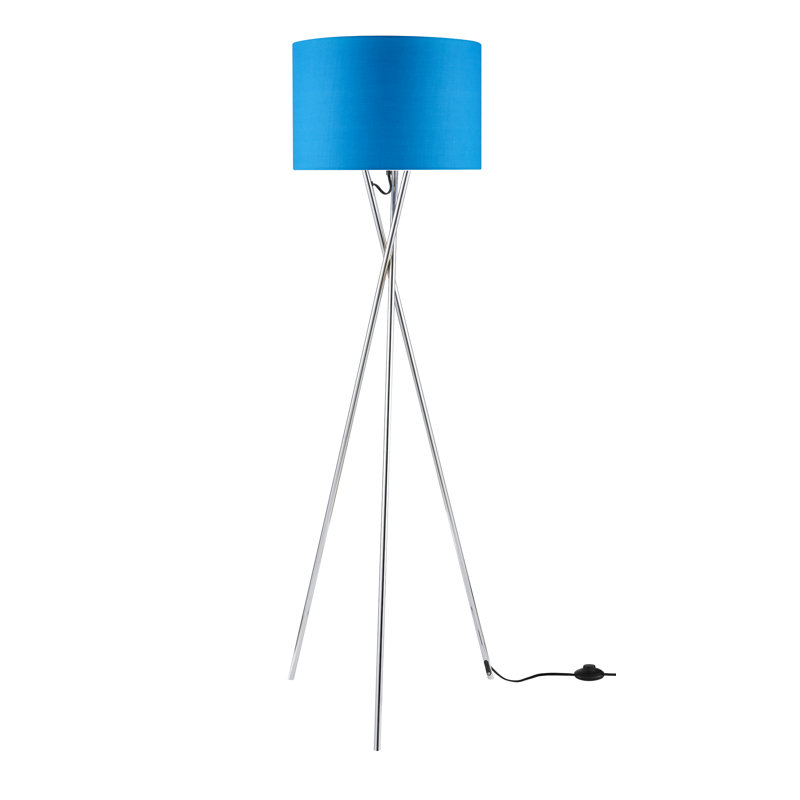 Lampe trépied 63 po Amice, Bleu