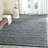 Loewen Cape Cod Hand Woven Cotton/Jute Striped Rug in Blue/Natural-193023091