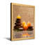 Zen, pierres, bougies, pierres, bol de sel, feuilles de bambou, reflet d'une scène paisible-716801680-716801683-716801772