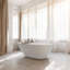 Baignoire de trempage autoportante en résine 59 po x 30,75 po-101933337