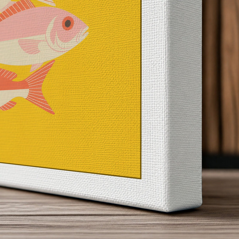 Five Small Fish Modern - Print, 24x16 - 61.0 x 40.6 cm, White Border