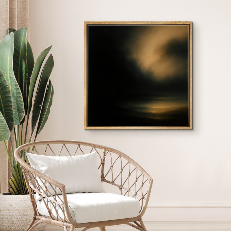 Reproduction d'art encadrée sur toile pour décor moderne neutre, Naturel, H 16 po x l 16 po