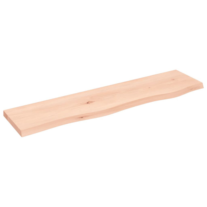 Flagstaff Oak Solid Wood Floating Shelf, 2cm H x 80cm W x 20cm D