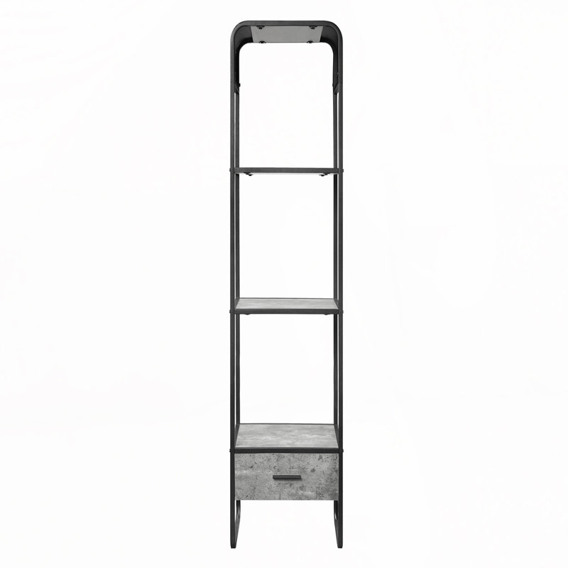 2-shelf Side Pier with 1 Drawer