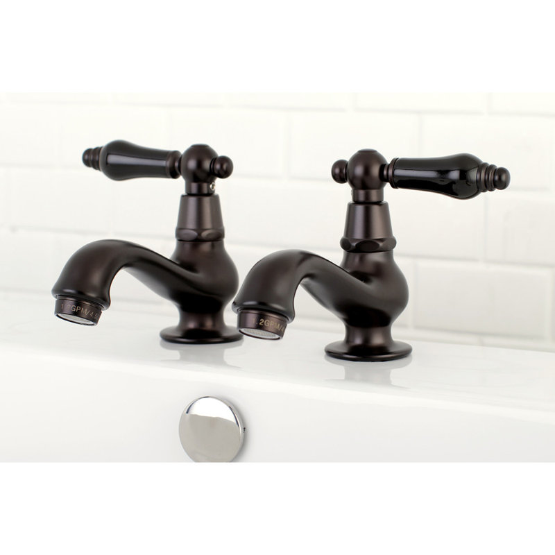 Robinet de salle de bain central à Duchess, Bronze huilé