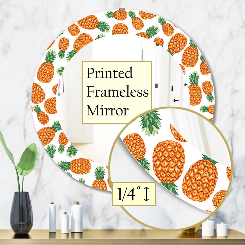 Miroir d'appoint Tropical Mood, H 31,5 po x l po