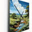 Très grande horloge murale Countryside River Bend II - Paysage et nature-99630665