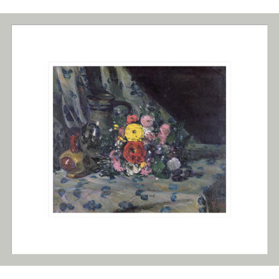 Bouquet of Yellow Dahlias by Paul Cézanne -Framed Giclee Print