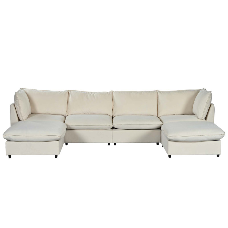 Canapé modulaire 6 pièces Gelt, Beige