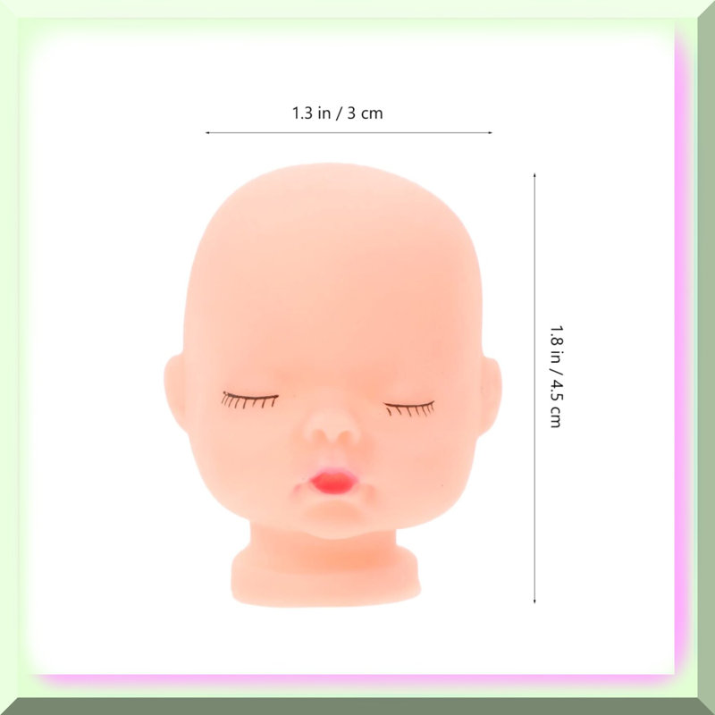 10pcs Mini Bald Doll Heads for DIY Crafts