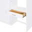 Lit escamotable mural avec bureau, armoire supérieure et tablettes de rangement, lit pliable peu encombrant pour petits appartements