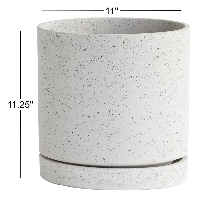 Handmade Pot Planter, 11.25" H x 11" W x 11" D