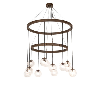 Bola 12 - Light Dimmable Tiered Chandelier