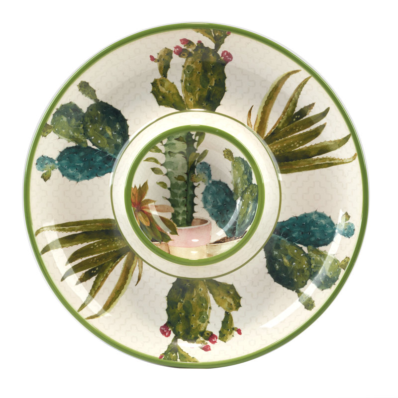 Cactus Verde Chip & Dip 13.75"