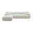 Tov Furniture Calliope Cream Vegan Shearling 4-piece Modular Sectional