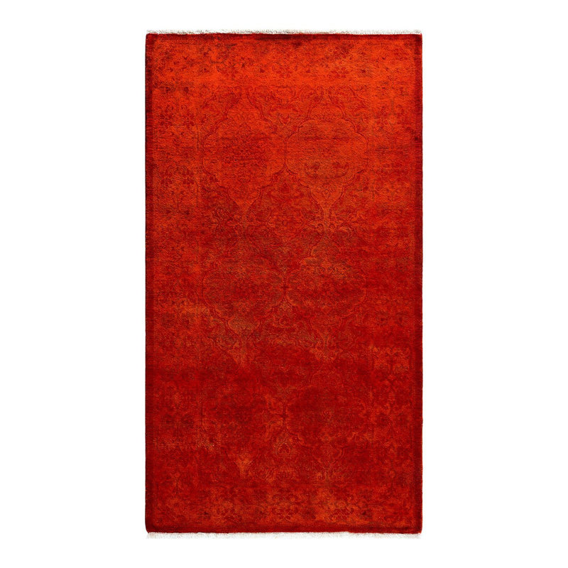 Overyed One-of-a-Kind Runner 2'7" X 4'8" Hand Knotted Area Rug