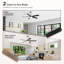 Ventilateur de plafond moderne à 5 pales avec lumière DEL et télécommande Derick-369074906-381123692