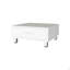 Coffee Table, One Drawer, Four Legs, White