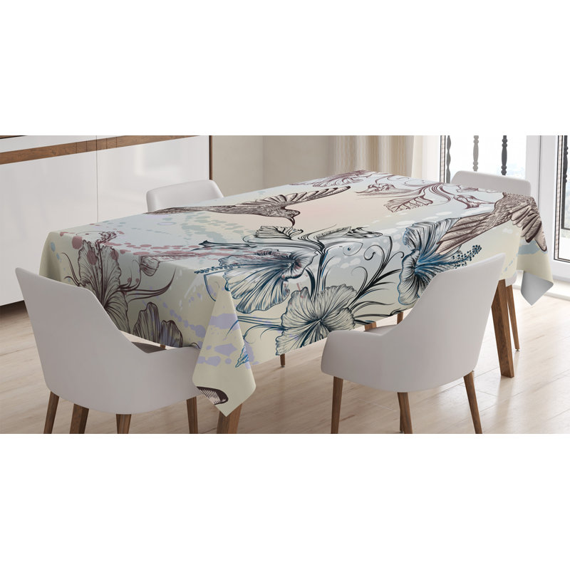 Hummingbird Tablecloth, 84" L x 60" W