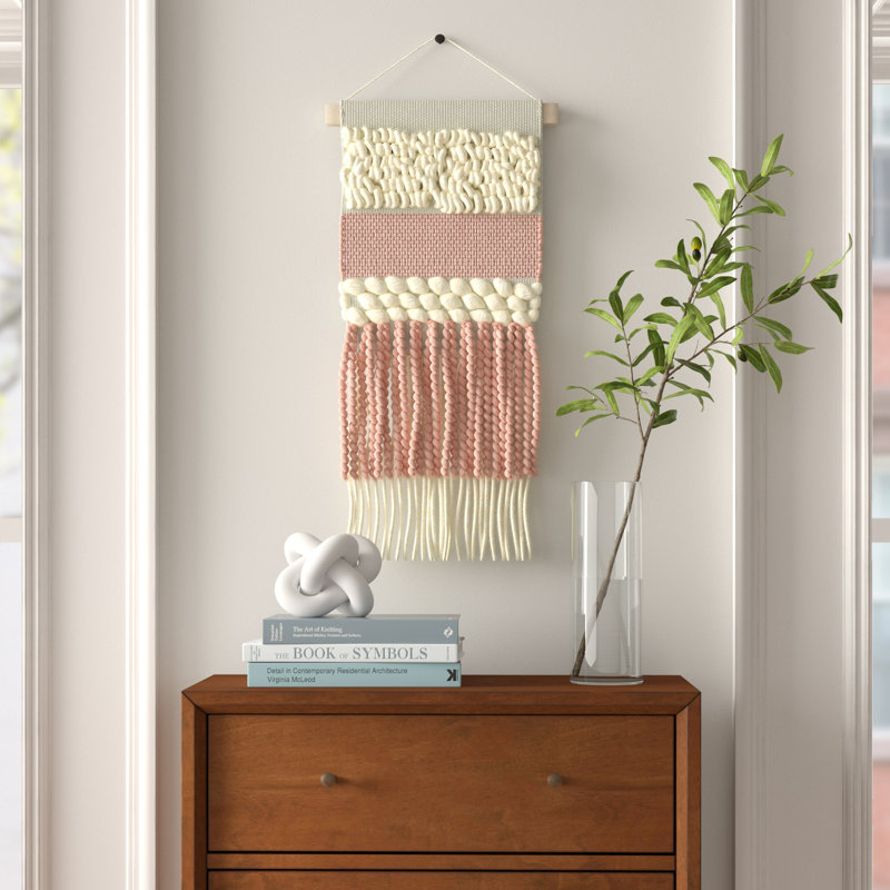 Suspension murale en laine avec accessoires de suspension inclus