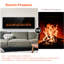 Foyer électrique mural Delphi avec minuterie, télécommande, flamme réglable, 700 W / 1400 W-1559276506