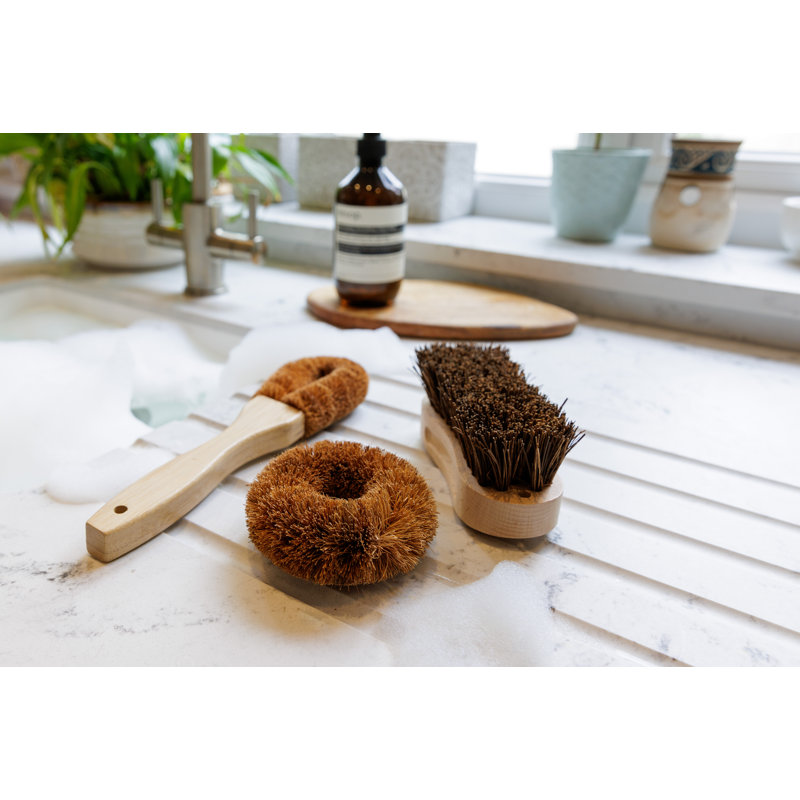 Natural Elements Eco-Friendly Coconut Fibre Brush Set of 3