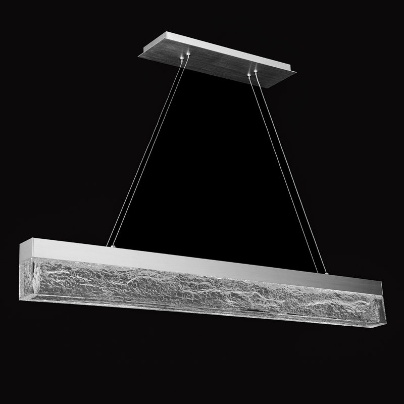 Effervescent 1 - Light LED Pendant, Brushed Aluminum
