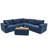 Cloud Modular Sectional Sofa Upholstered Deep Seat Couches With A Movable Ottomon That Can Be Used On Both Sides-86790947