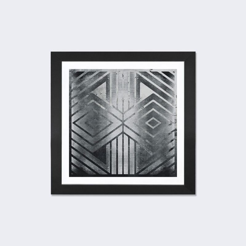 «Gates of Chrome», impression encadrée, H 16 po x l 16 po x p 1 po, Papier encadré noir