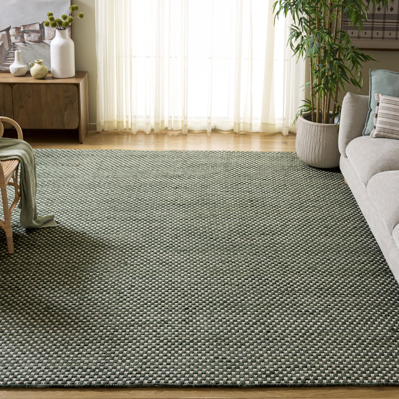 Vermont Flatweave Wool;Cotton Solid Color Indoor Rug, 8'-0" X 10'-0" Rectangle