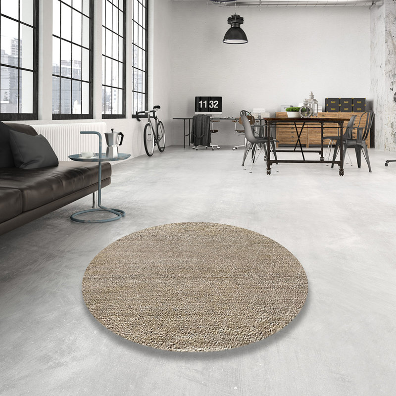 Tapis brun clair Lower West Side, Rond 5 pi