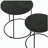 Matte Black 2-Piece Nesting Table Set