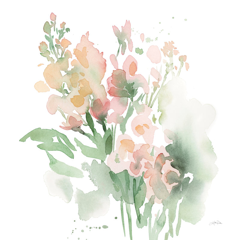 Vibrant Blooms I by Katrina Pete - Wrapped Canvas Painting, 46cm H x 30cm W 