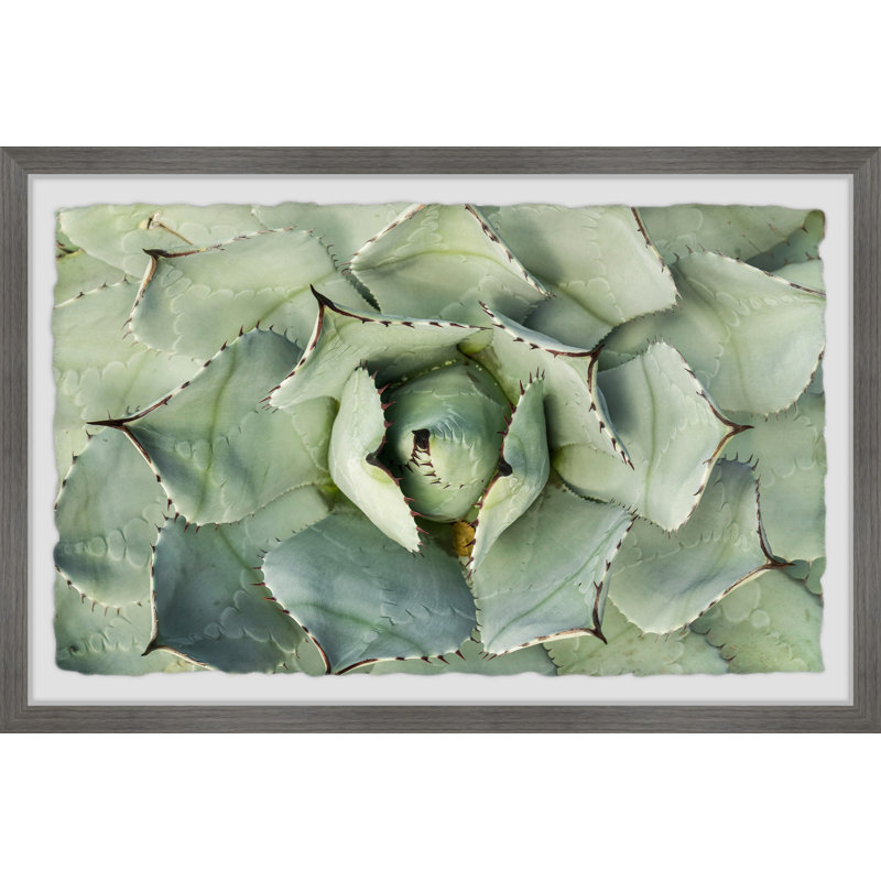 Light Green Leaves 1 Piece Single Picture Frame Painting, 20 cm H x 30 cm W