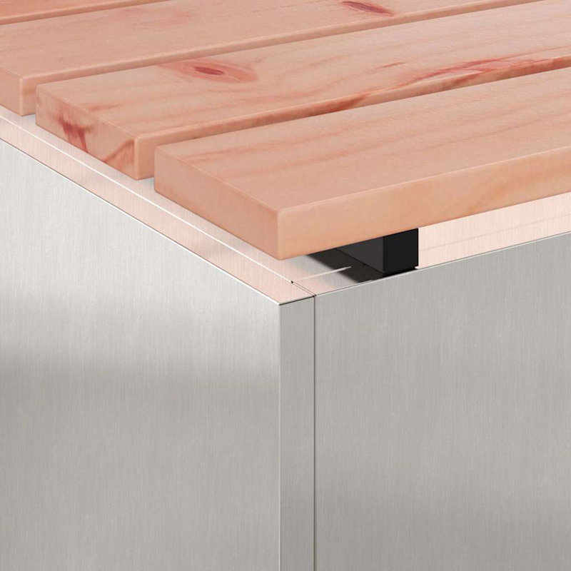 Stainless Steel Outdoor Bench