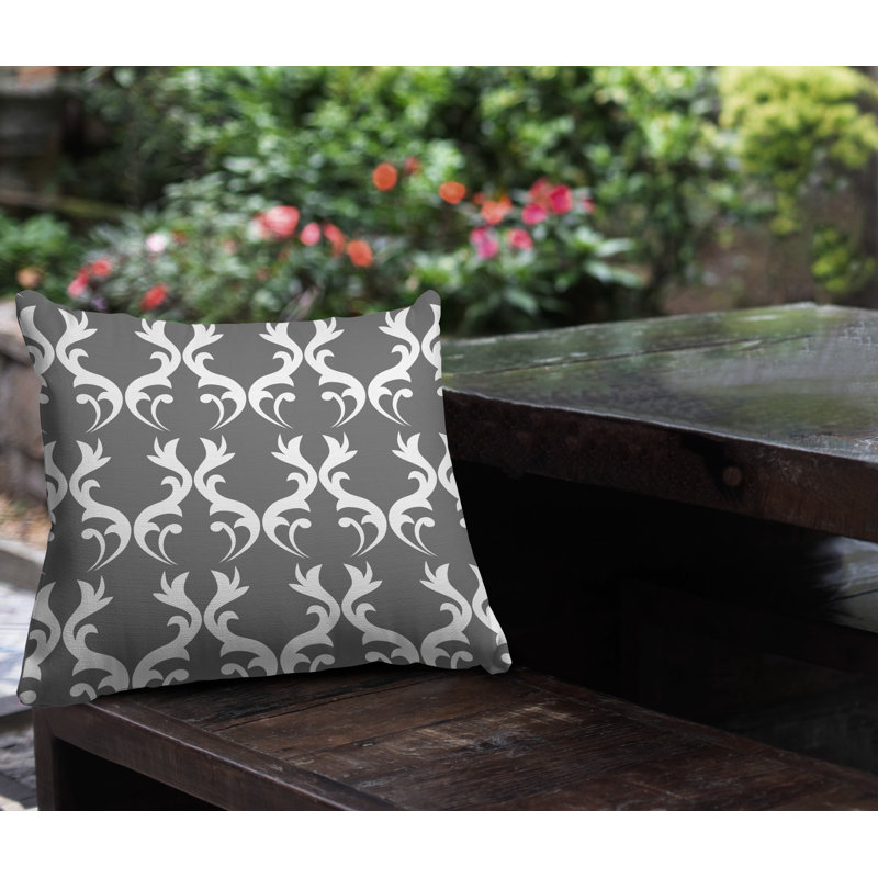 Housse et insert de coussin extérieur carré Galton, 19 po x l 19 po, gris