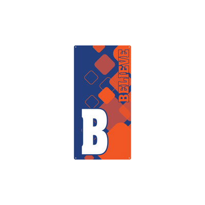 AmTab - ABannerG-B-1836-EC - Acronym Banner - Geometric - B Believe - 18"W x 36"L
