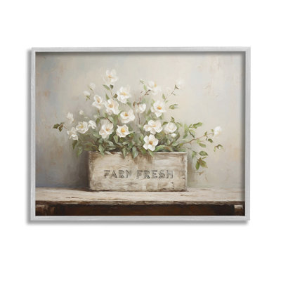 Farm Fresh Flower Planter  Framed Giclee Art by Ramona Murdock