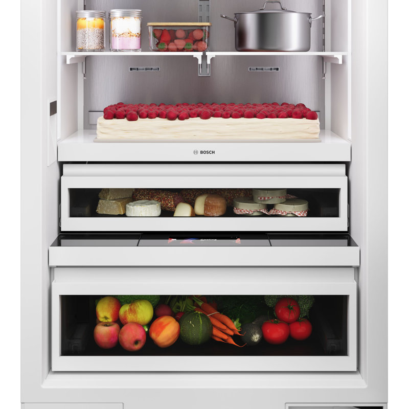30" Bottom Freezer Built-in Refrigerator, custom panel