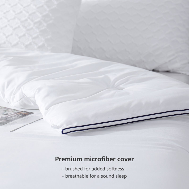 Fluffy Microfiber Comforter/Duvet Insert Modern Style, Twin Extra Long