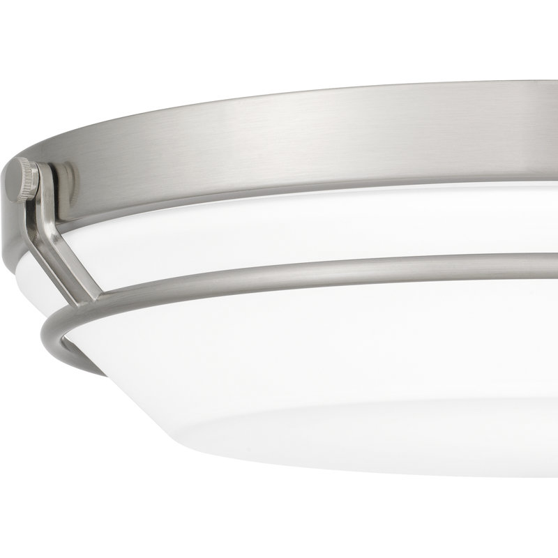 LED Flush Mount, Brushed Nickel