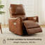 Fauteuil inclinable électrique pivotant rembourré Hjalti-106891553
