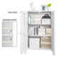 Armoire de salle de bain autoportante l 23,62 po x H 31,5 po x P 11,81 po Garius