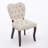 Tufted Upholstered Fabric Dining Chair,Set of 2-1277073116