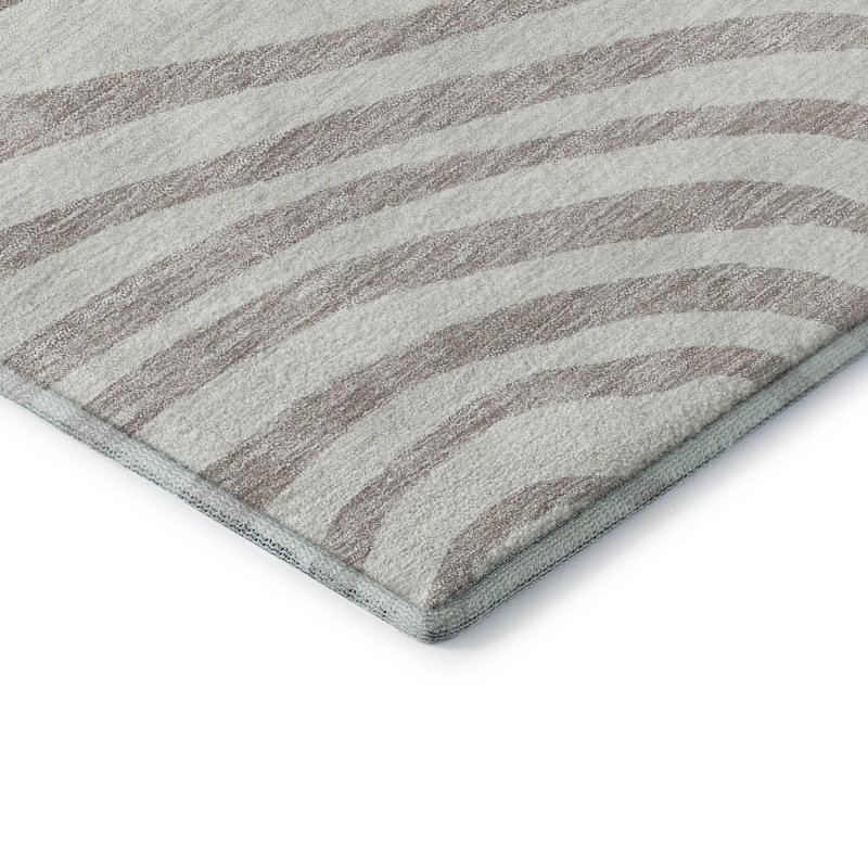 Tapis ivoire Prisco lavable à la machine de qualité supérieure, Rectangle 9 pi x 12 pi